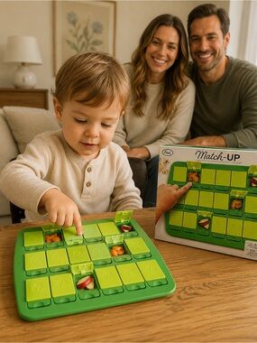 Match Up Memory Game - Lime Green
